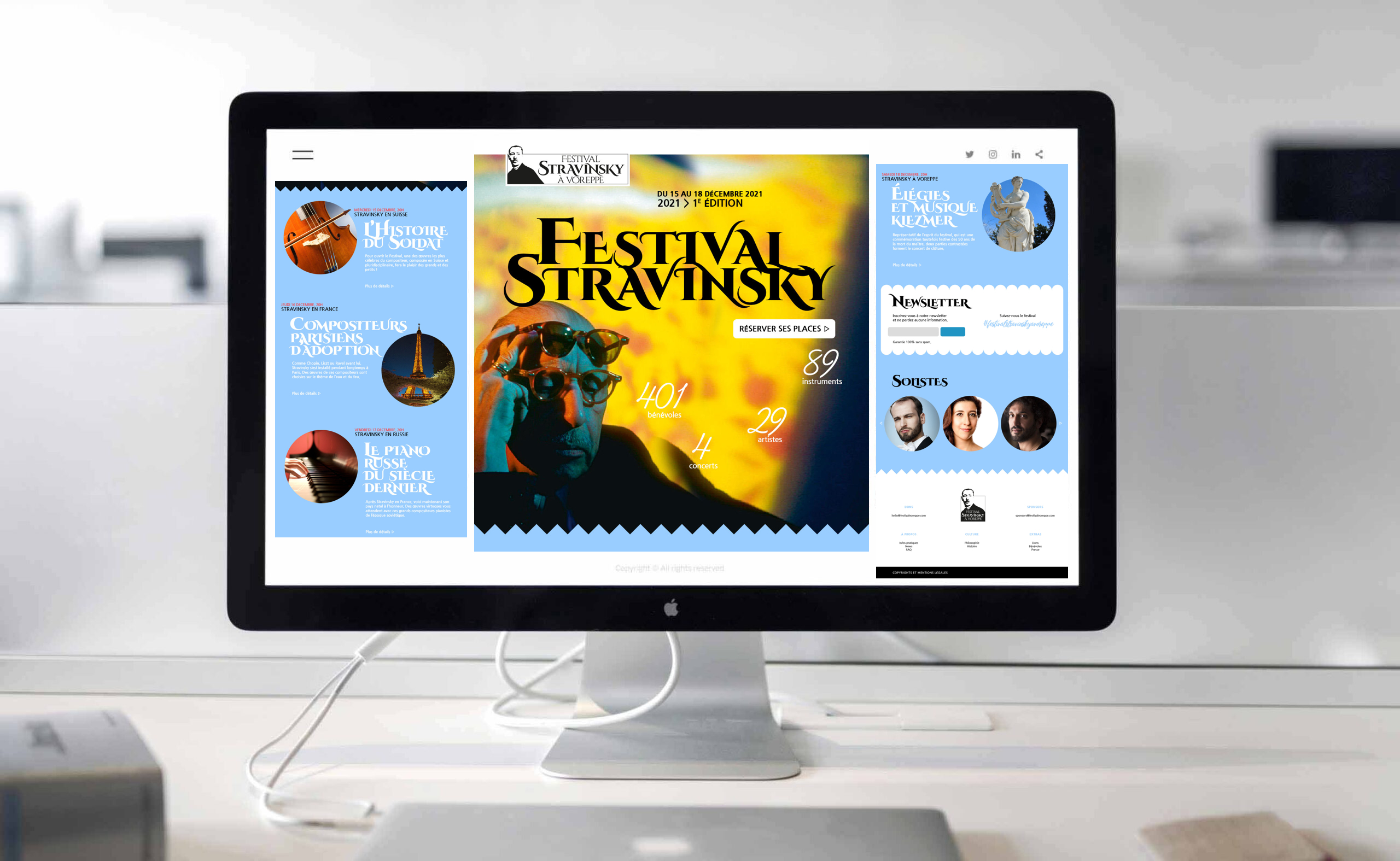 Festival Stravinsky à Voreppe - site internet by Noir foncé