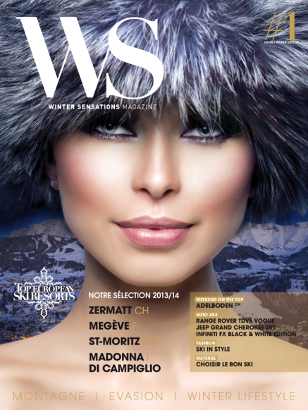 Visuel de la couverture du Winter Sensations magazine numéro 1